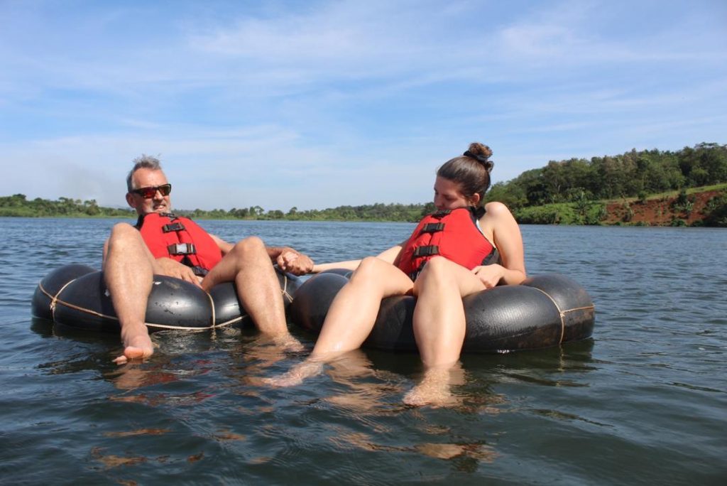 The Top 25 Best Things to Do in Uganda: clients enjoying tubing the nile with world blossom safaris